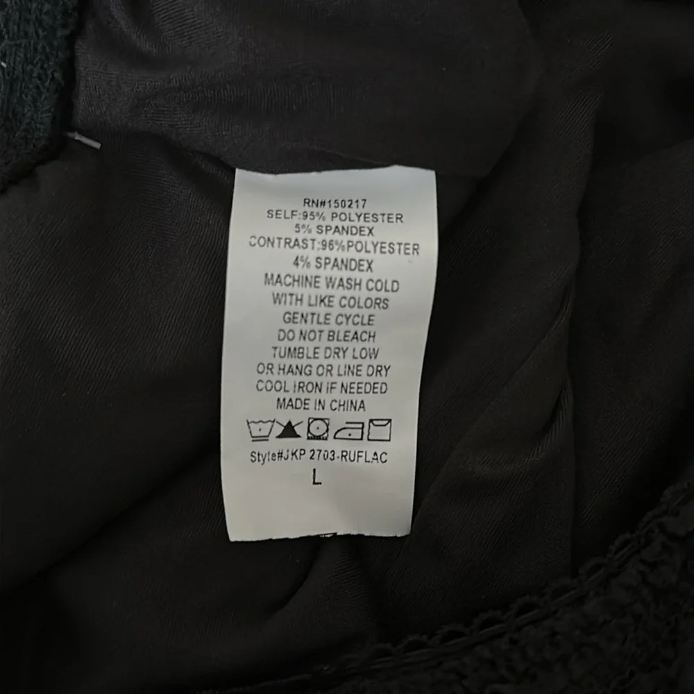 NWT Black Lace Trim Shorts - Picture 5 of 5